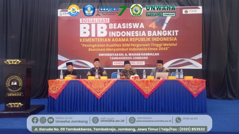 Pascasarjana UNWAHA Gelar Sosialisasi Beasiswa Indonesia Bangkit: Dorong SDM Unggul Sambut Indonesia Emas 2045
