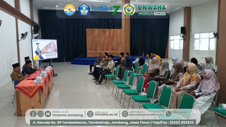 Sosialisasi Perkuliahan Calon Mahasiswa Baru Pascasarjana UNWAHA Tahun Akademik 2025/2026